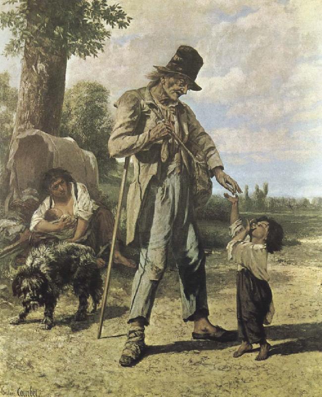 Gustave Courbet Beggar Norge oil painting art